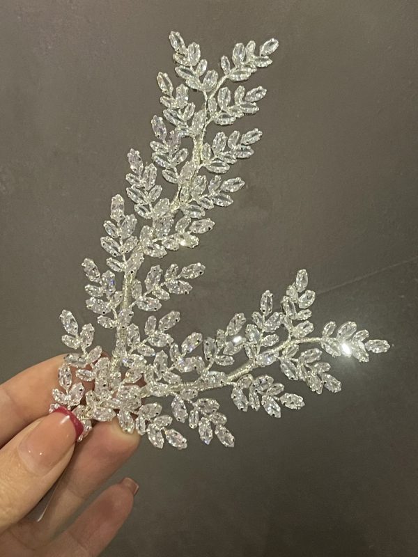 Broche silver en Zirconium K/6-1138