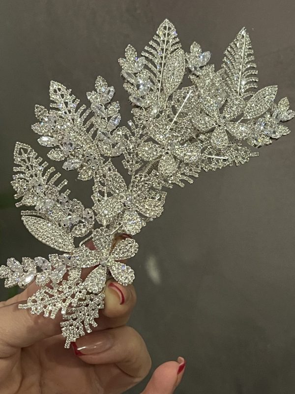Broche silver en Zirconium K/6-1045