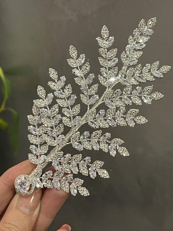 Broche silver en Zirconium K/6-3065