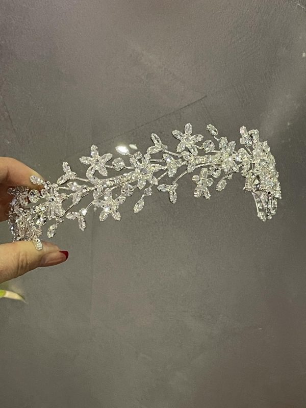 Hairband silver en Zirconium L/T-1384
