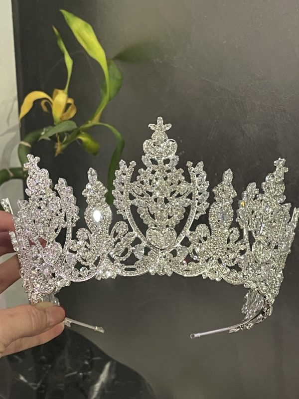 Couronne silver en Zirconium et cristal L/T-1135