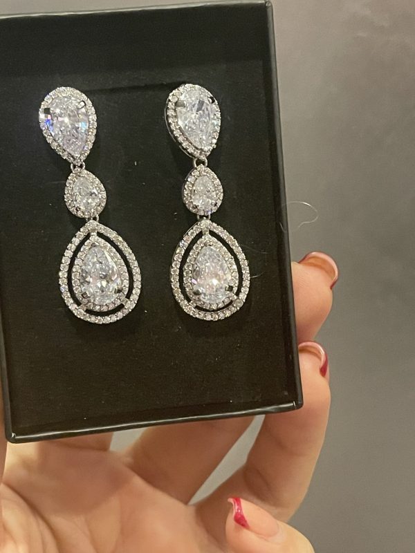Boucles d’oreilles Silver 3 goutes