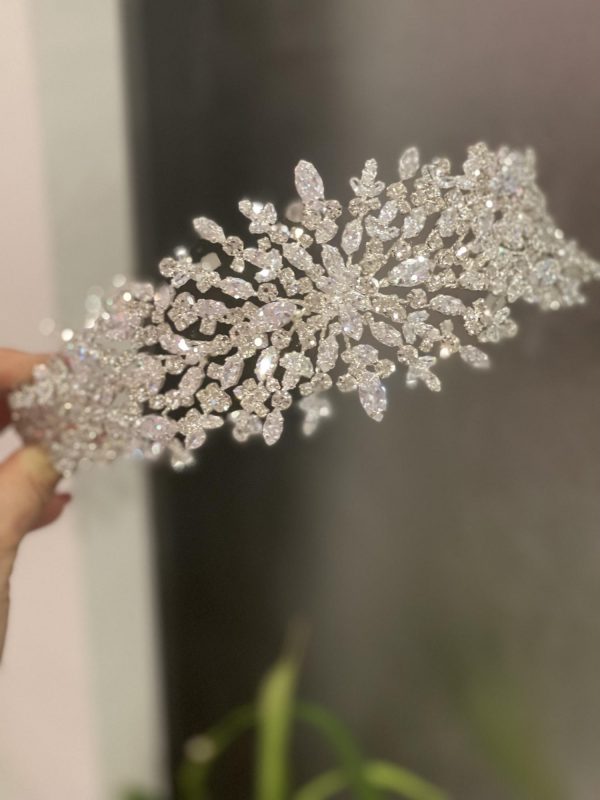 Hairbands silver en Zirconium L/T-1589