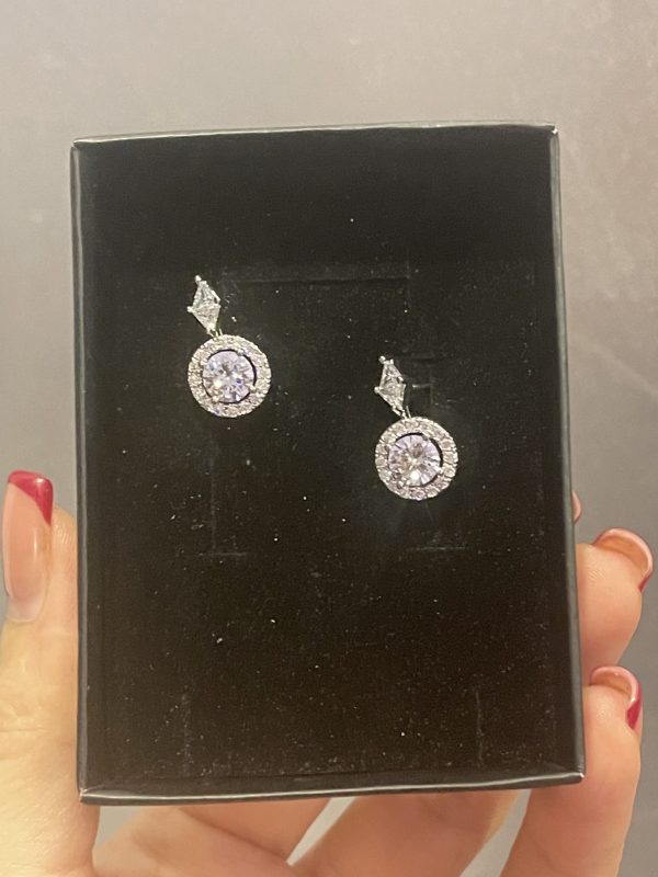 Boucles d’oreilles silver en Zirconium