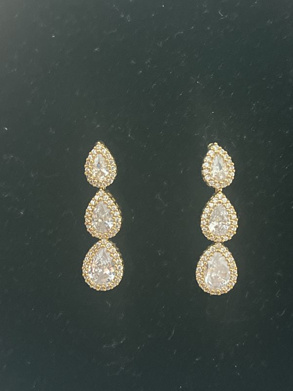 Boucles d’oreilles 3 goutes good en Zirconium