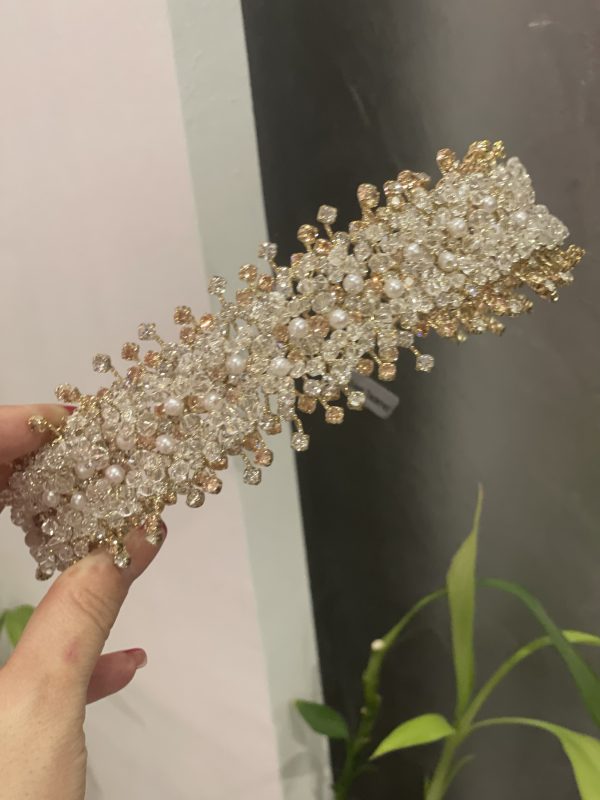 Hairbands gold en Zirconium K/S1-4016