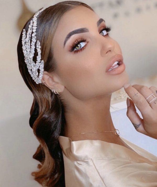Hairband silver en Zirconium K/6-1049