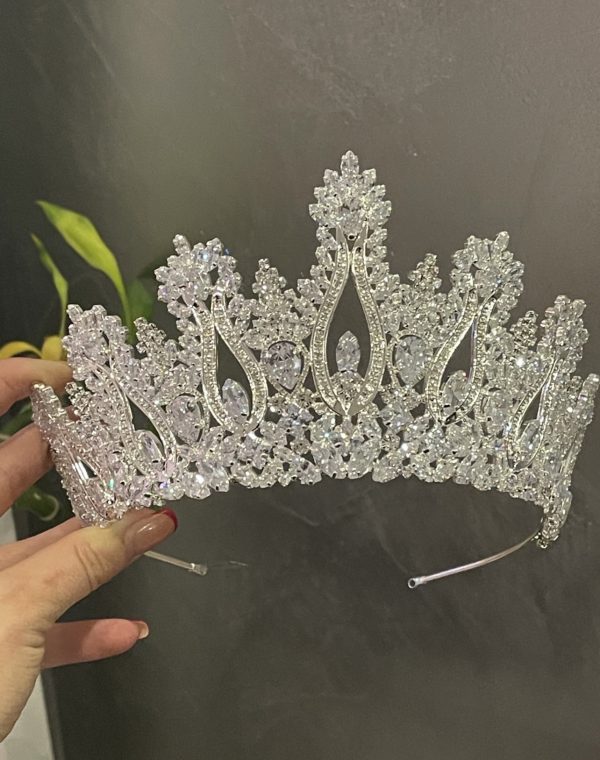 Couronne silver Cristal et zirconium L/T-1888 – Image 3