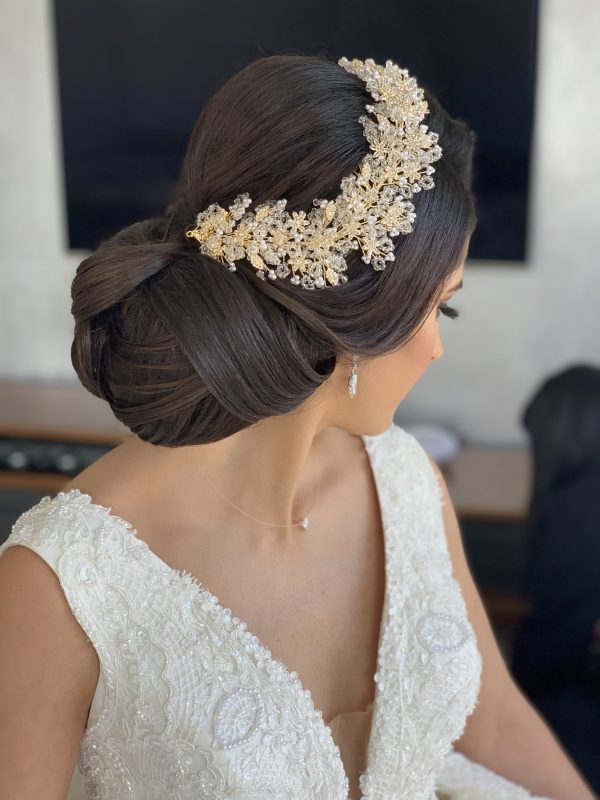 Hairband silver en perle et Zirconium L/T-1527