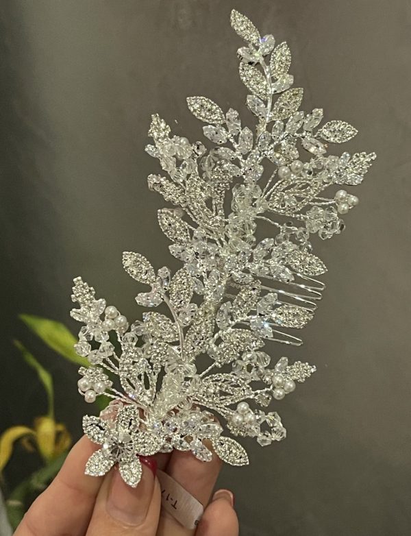 Broche silver en perles et Zirconium L/T-1732 – Image 2